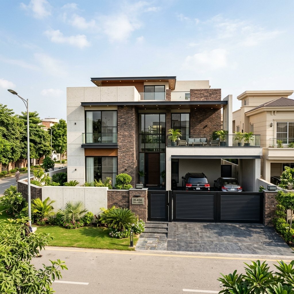 Lake City Residence — Luxury custom home design and build in Lahore by Minhas Constructions